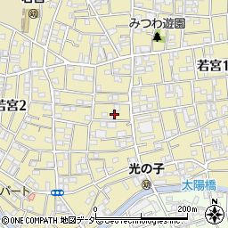 東京都中野区若宮2丁目6-3周辺の地図