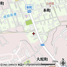千葉県佐倉市本町104周辺の地図