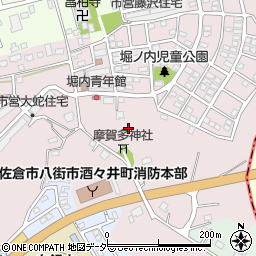 〒285-0043 千葉県佐倉市大蛇町の地図
