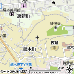 千葉県佐倉市鏑木町116周辺の地図