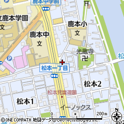 東京都江戸川区松本2丁目33-3周辺の地図