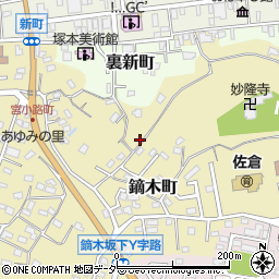 千葉県佐倉市鏑木町120周辺の地図