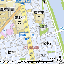 東京都江戸川区松本2丁目33周辺の地図