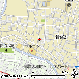 東京都中野区若宮2丁目45-5周辺の地図