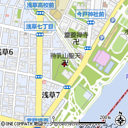 東京都台東区浅草7丁目周辺の地図