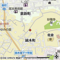 千葉県佐倉市鏑木町117-8周辺の地図