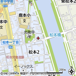 東京都江戸川区松本2丁目30-11周辺の地図
