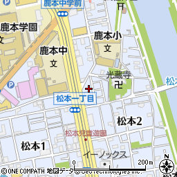 東京都江戸川区松本2丁目33-4周辺の地図