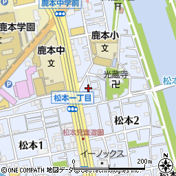 東京都江戸川区松本2丁目33-9周辺の地図