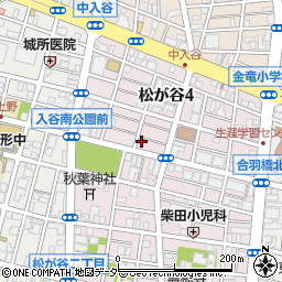 東京都台東区松が谷4丁目6-4周辺の地図