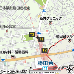 勝田台ＴＳビル周辺の地図