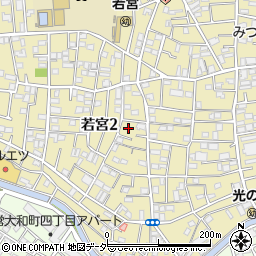東京都中野区若宮2丁目周辺の地図