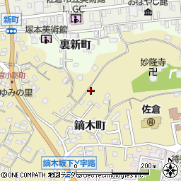 千葉県佐倉市鏑木町118周辺の地図