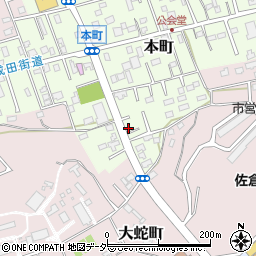 千葉県佐倉市本町112周辺の地図