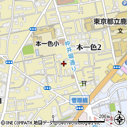 東京都江戸川区本一色2丁目4-16周辺の地図