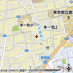 東京都江戸川区本一色2丁目4周辺の地図