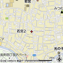 東京都中野区若宮2丁目28-10周辺の地図