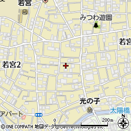東京都中野区若宮2丁目6-8周辺の地図