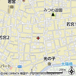 東京都中野区若宮2丁目6周辺の地図