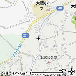 山梨県甲州市塩山中萩原2838周辺の地図