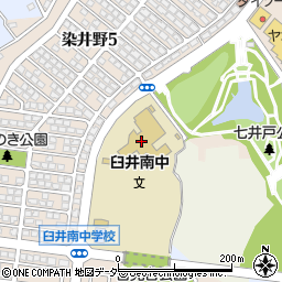 佐倉市立臼井南中学校周辺の地図