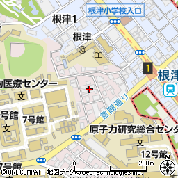 東京都文京区弥生2丁目16周辺の地図