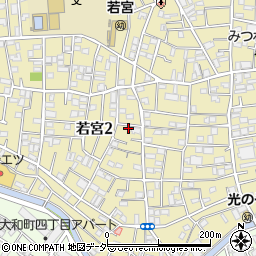 東京都中野区若宮2丁目28-9周辺の地図