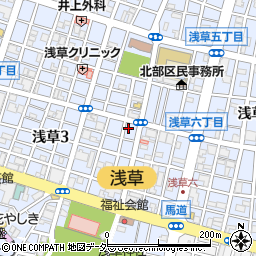 東京都茶卸売株式会社周辺の地図