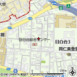 東京都文京区目白台3丁目18-30周辺の地図