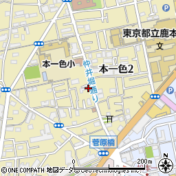 東京都江戸川区本一色2丁目4-15周辺の地図