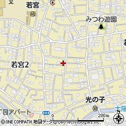 東京都中野区若宮2丁目10-1周辺の地図