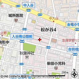 東京都台東区松が谷4丁目10-1周辺の地図