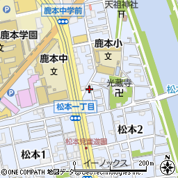 東京都江戸川区松本2丁目33-5周辺の地図