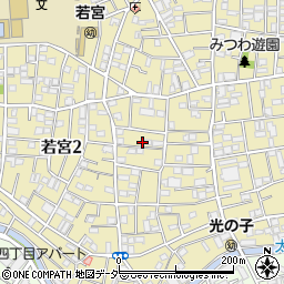 東京都中野区若宮2丁目10-3周辺の地図