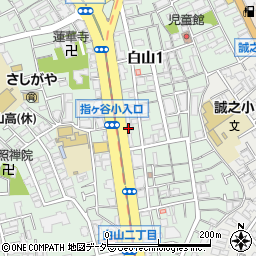 東京都文京区白山1丁目19周辺の地図