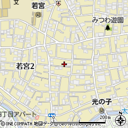 東京都中野区若宮2丁目10-2周辺の地図