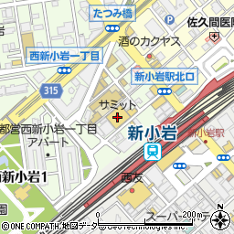 サミットストア新小岩駅北口店駐車場周辺の地図