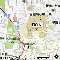 目白大学　新宿キャンパス周辺の地図