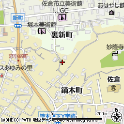千葉県佐倉市鏑木町121周辺の地図