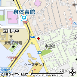 セブンイレブン立川泉体育館駅前店周辺の地図