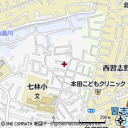 千葉県船橋市七林町周辺の地図