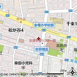東京都台東区松が谷4丁目24周辺の地図