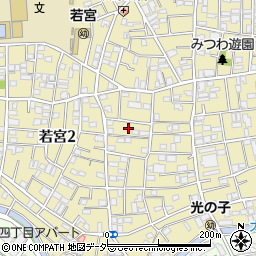 東京都中野区若宮2丁目10周辺の地図