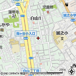 東京都文京区白山1丁目18周辺の地図
