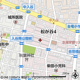 東京都台東区松が谷4丁目10-8周辺の地図