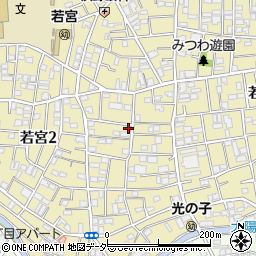 東京都中野区若宮2丁目10-15周辺の地図