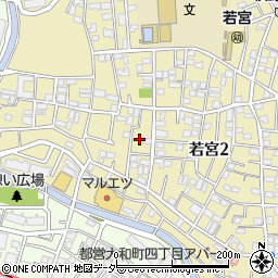 東京都中野区若宮2丁目46-4周辺の地図