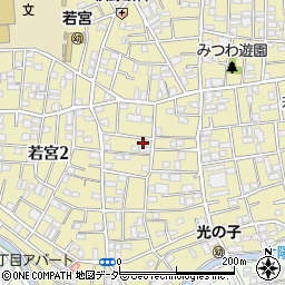 東京都中野区若宮2丁目10-14周辺の地図