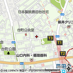 千葉県八千代市勝田台北周辺の地図