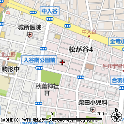 東京都台東区松が谷4丁目10周辺の地図